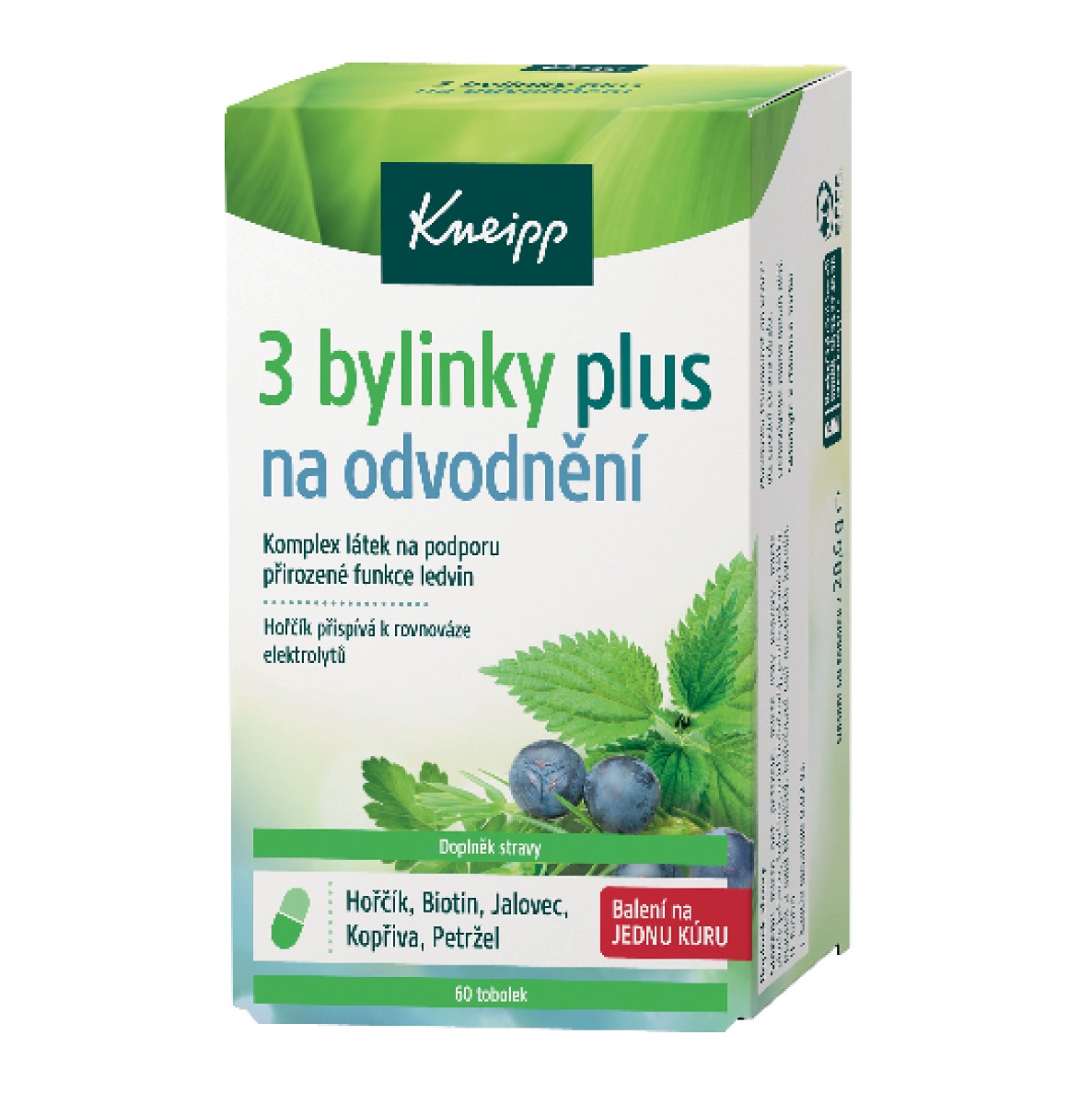 Kneipp 3 bylinky Plus na odvodnění 60 tobolek Kneipp