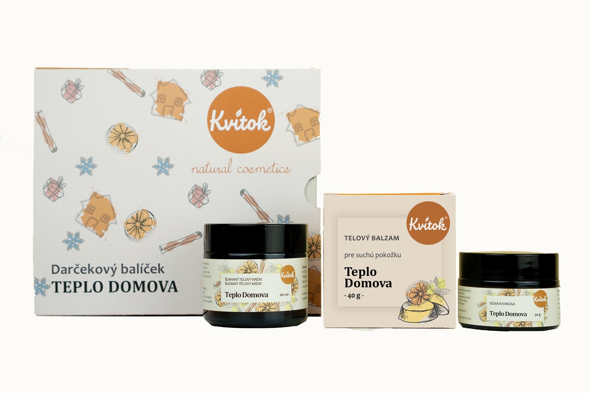 Kvitok Dárkový kosmetický balíček Teplo domova Kvitok