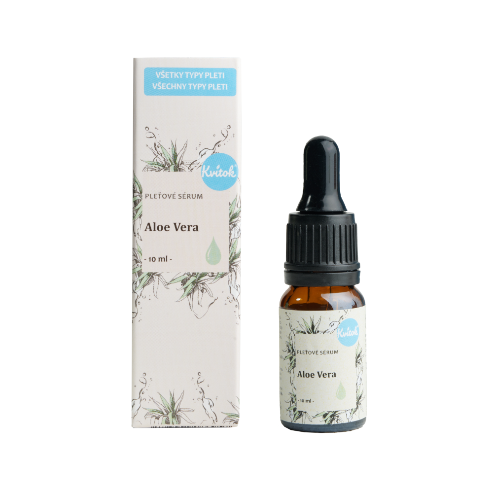Kvitok Pleťové sérum - Aloe vera (10 ml) Kvitok