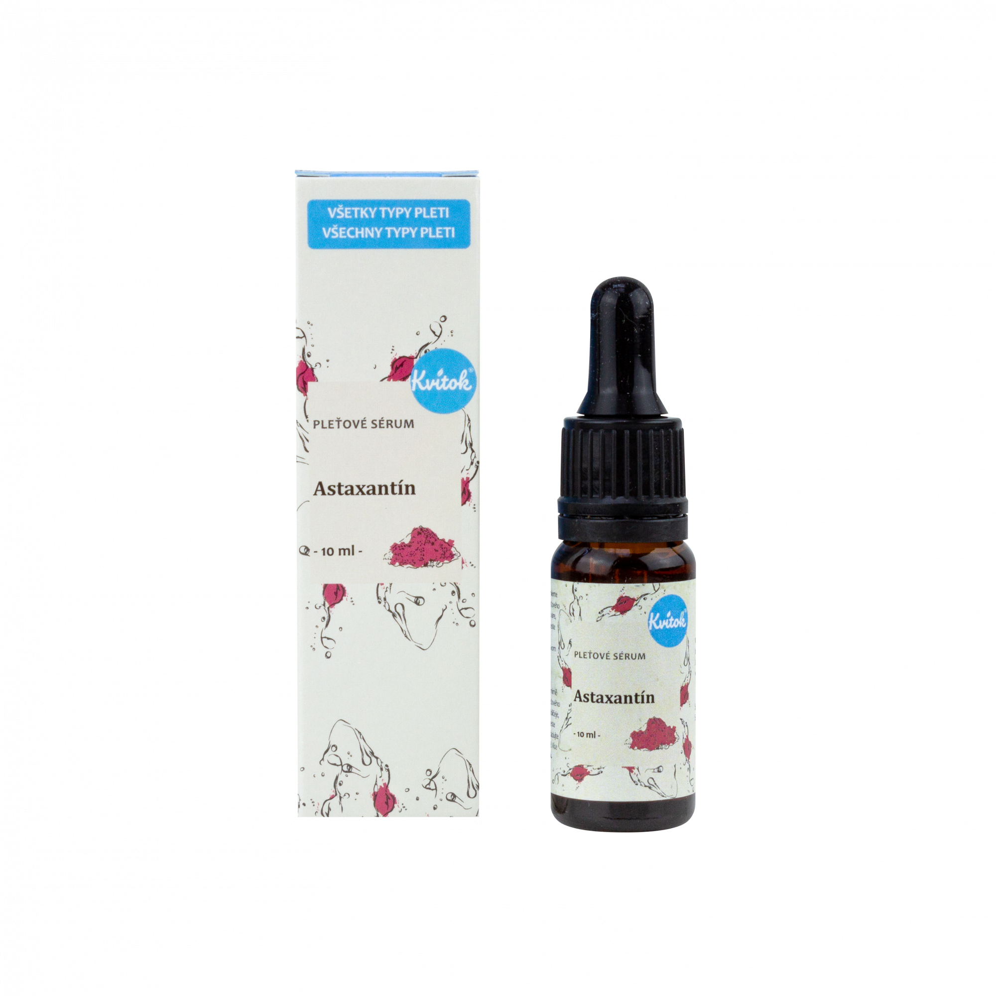 Kvitok Pleťové sérum - Astaxantin (10 ml) Kvitok