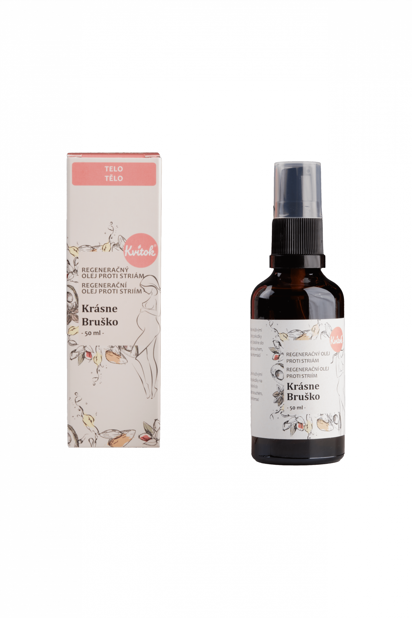 Kvitok Regenerační olej proti striím Krásné bříško (50 ml) Kvitok