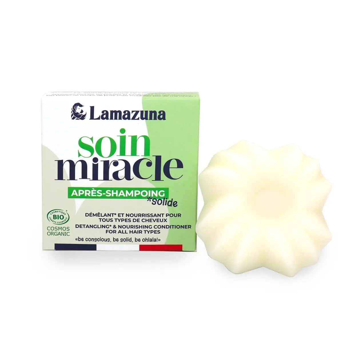 Lamazuna Tuhý kondicionér pro všechny typy vlasů BIO - citron a bazalka (75 g) Lamazuna