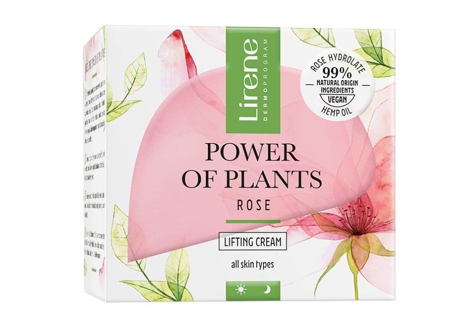 Lirene Power of Plants Rose liftingový pleťový krém 50 ml Lirene