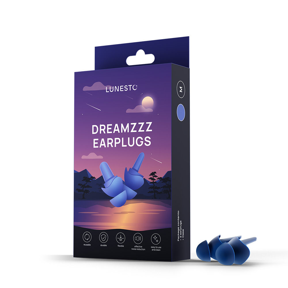 Lunesto DreamZzz Earplugs vel. M špunty do uší 1 pár + pouzdro Lunesto