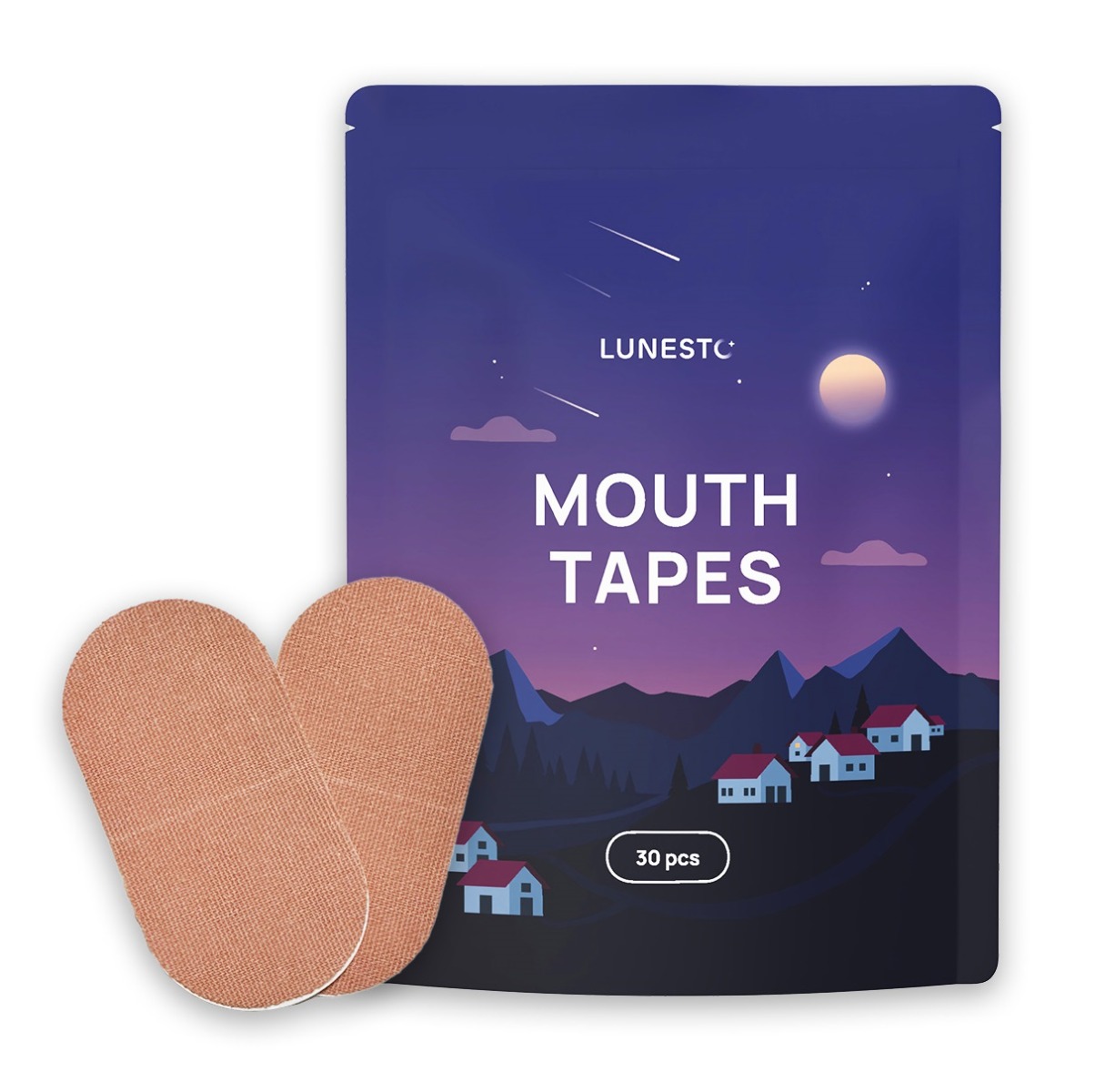 Lunesto Mouth Tapes lepicí pásky na ústa 30 ks Lunesto