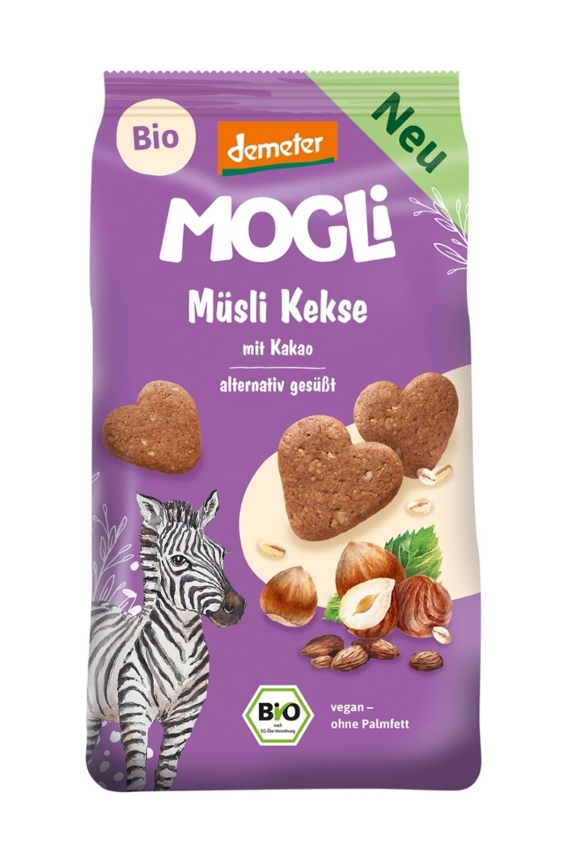 MOGLi BIO Kakaové müsli sušenky 125 g MOGLi