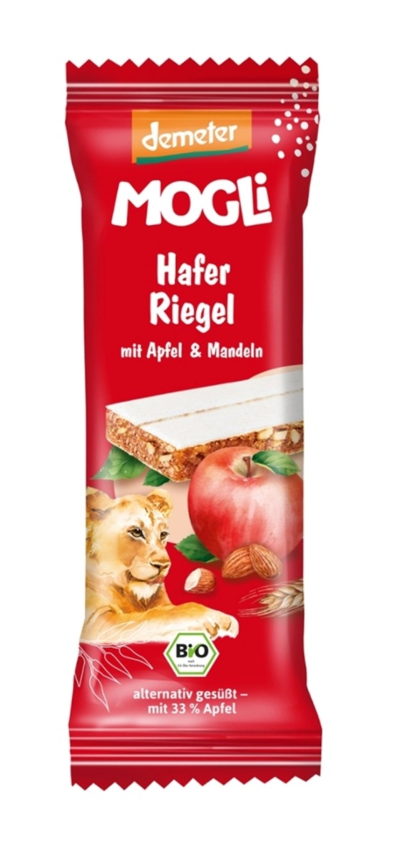 MOGLi BIO Ovesná tyčinka jablko a mandle 25 g MOGLi