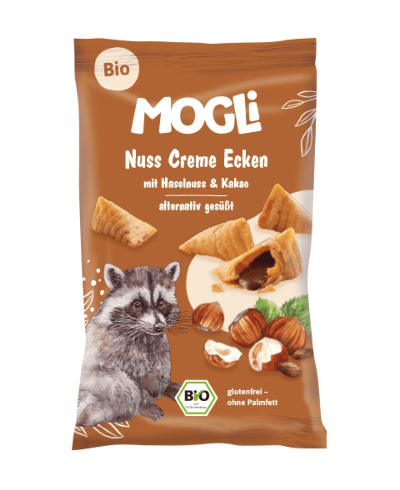 MOGLi BIO Plněné lískooříškové taštičky 30 g MOGLi