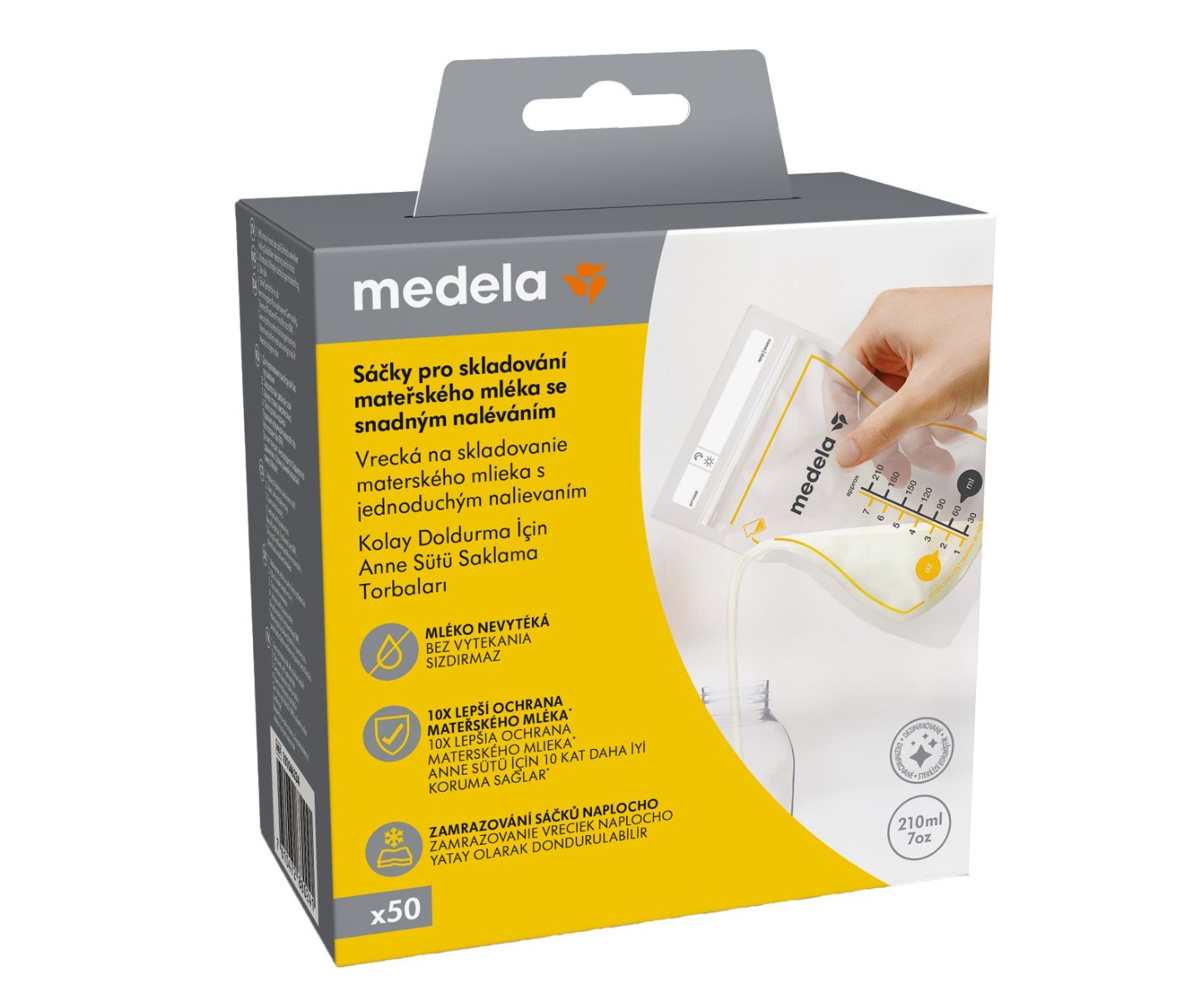 Medela Sáčky pro skladování mateřského mléka Easy Pour 50 ks Medela