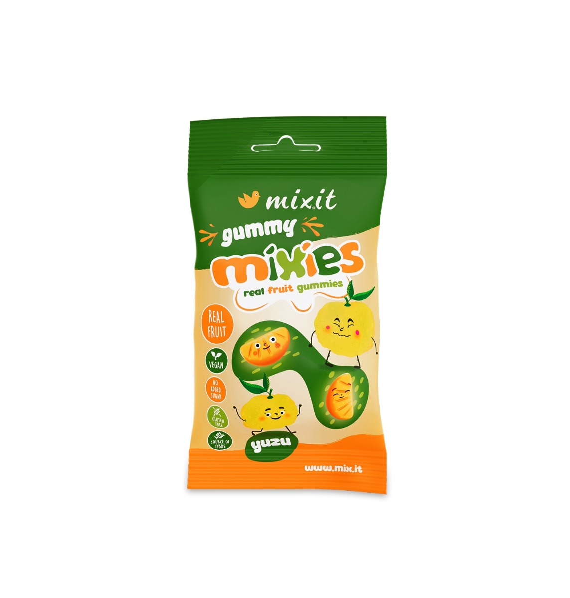 Mixit Ovocné Mixies Yuzu přírodní želé bonbóny 35 g Mixit