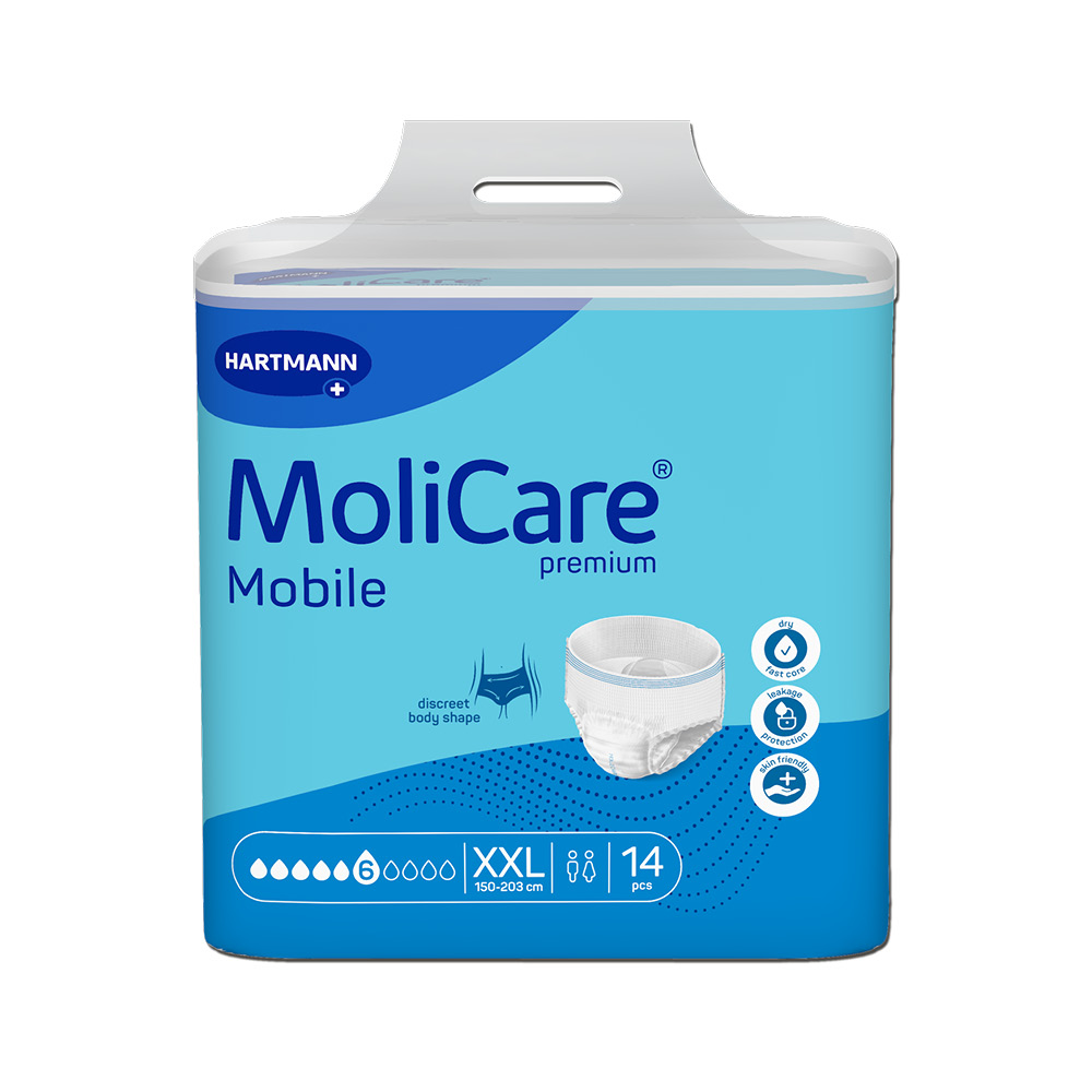 MoliCare Mobile 6 kapek vel. XXL inkontinenční kalhotky 14 ks MoliCare