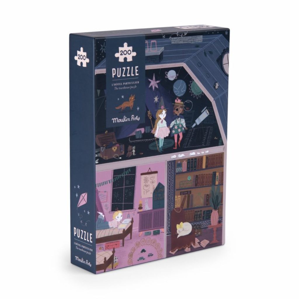 Moulin Roty Puzzle s lupou Hotel - 200 pcs Moulin Roty