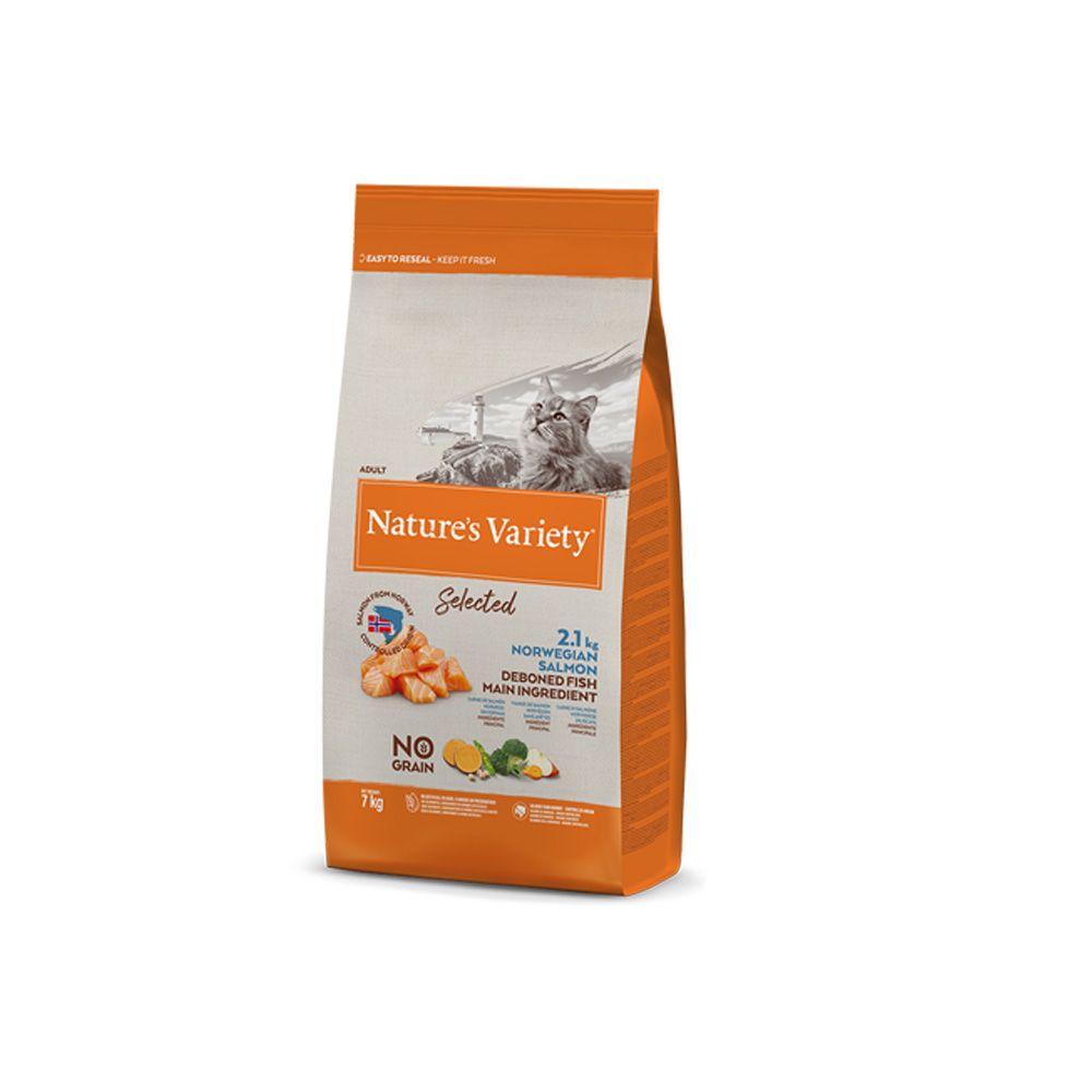 Natures Variety Selected pro kočky s lososem granule 7 kg Natures Variety