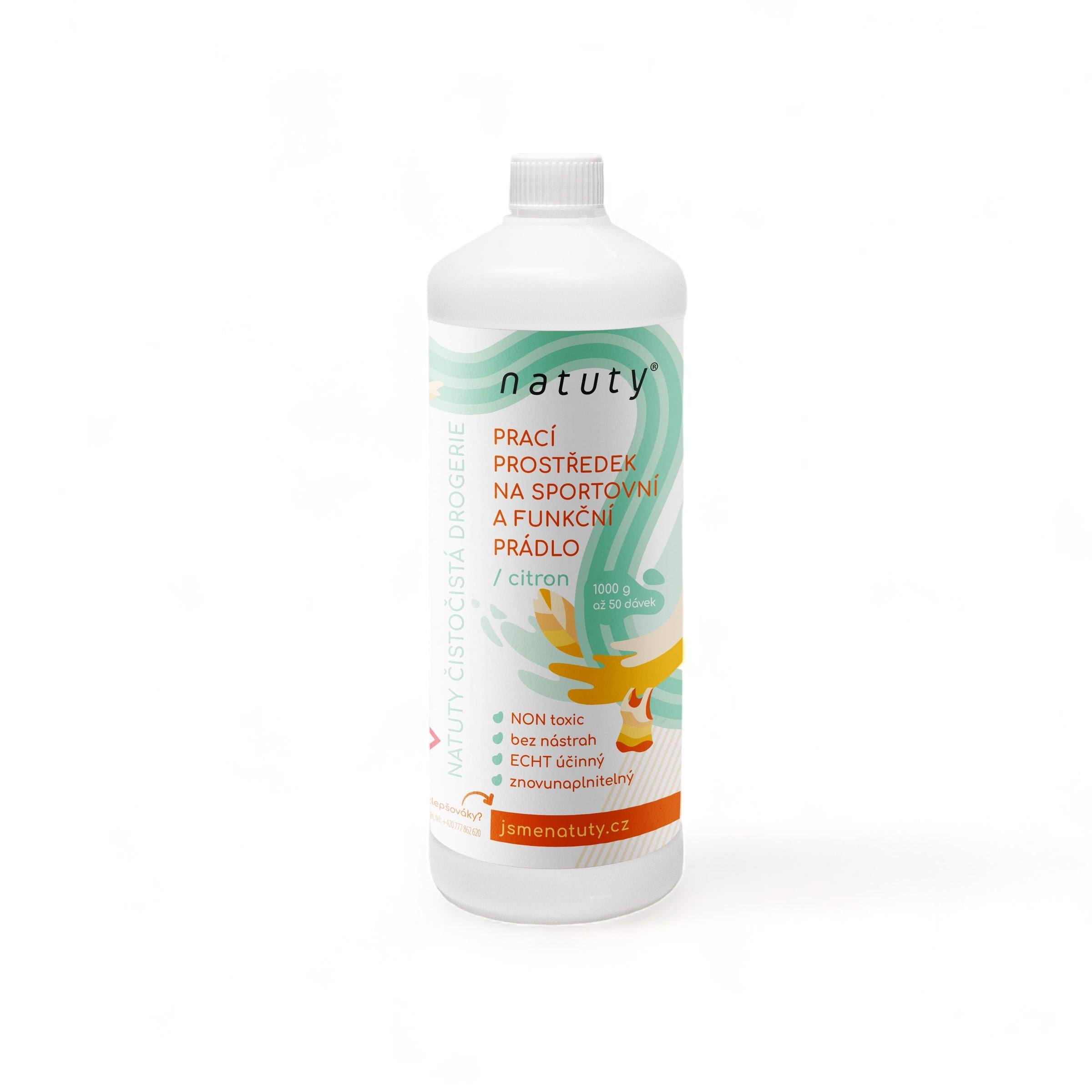 Natuty Prací gel na sportovní a funkční prádlo s vůní citronu (1 l) Natuty