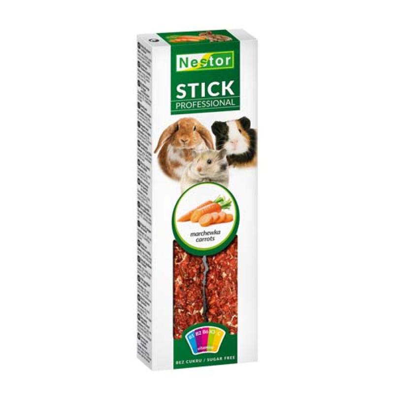 Nestor Tyčinka pro hlodavce s mrkví 2ks 115g Nestor