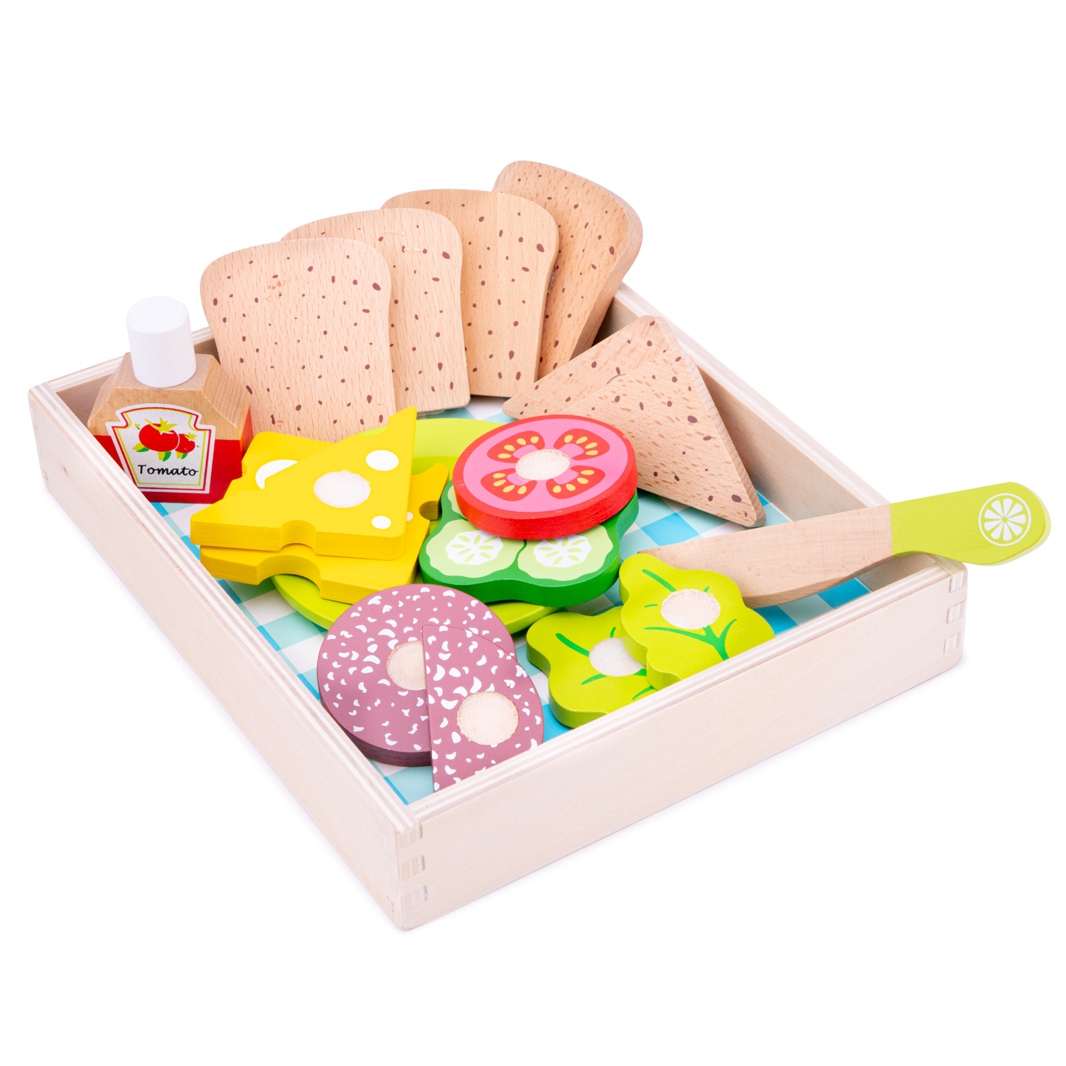 New Classic Toys Box na oběd a piknik - dřevěné potraviny New Classic Toys