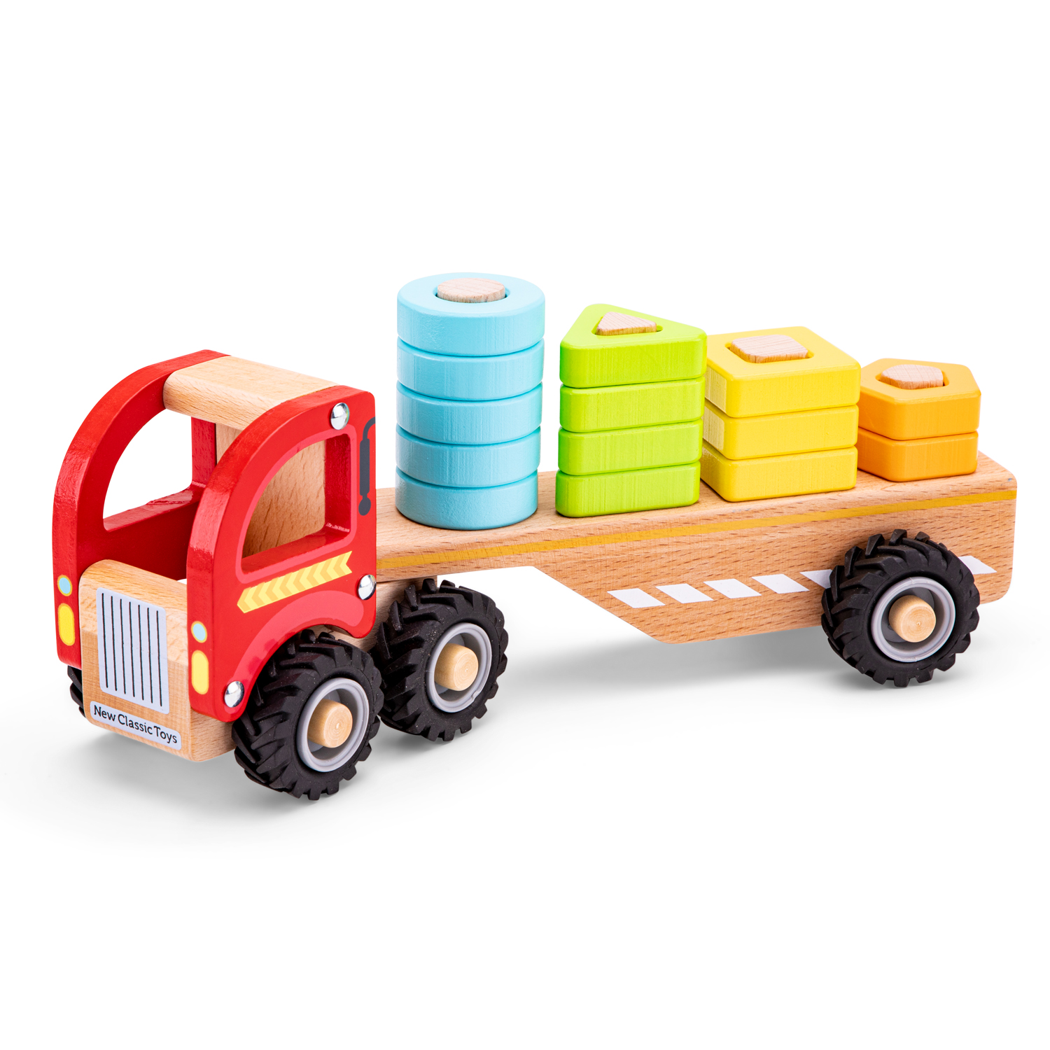 New Classic Toys Dřevěný třídící a stohovací kamion New Classic Toys