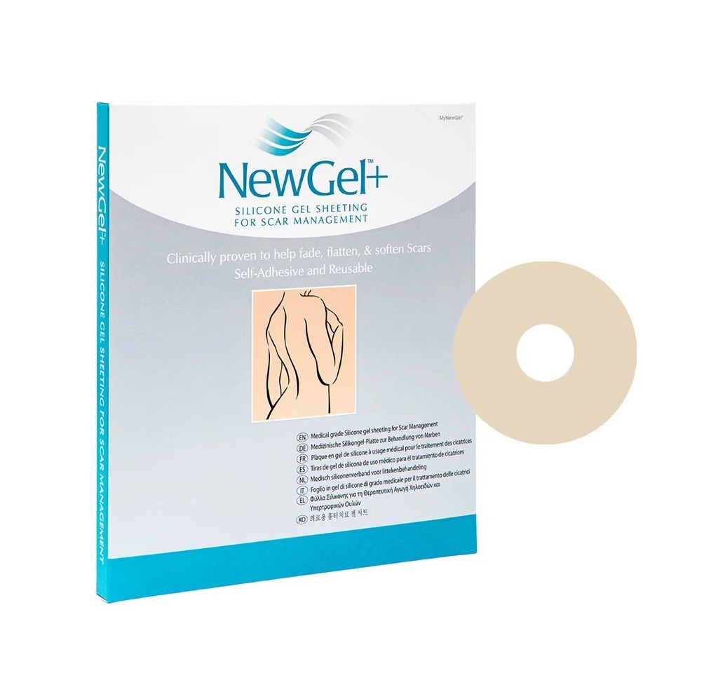 NewGel+ NG-120 Areola silikonová náplast na jizvy 2 ks béžová NewGel+