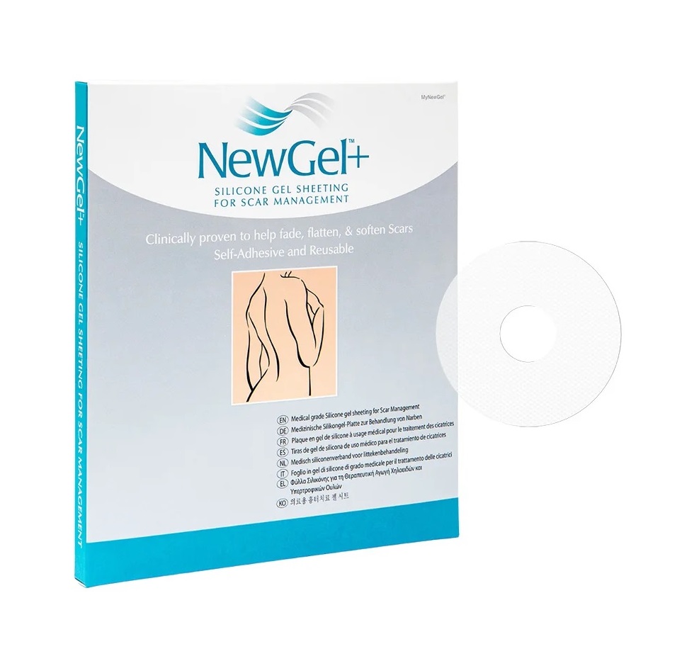 NewGel+ NG-320 Areola silikonová náplast na jizvy 2 ks průhledná NewGel+