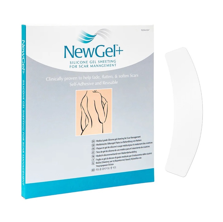 NewGel+ NG-360 Pás silikonová náplast na jizvy 2 ks průhledná NewGel+