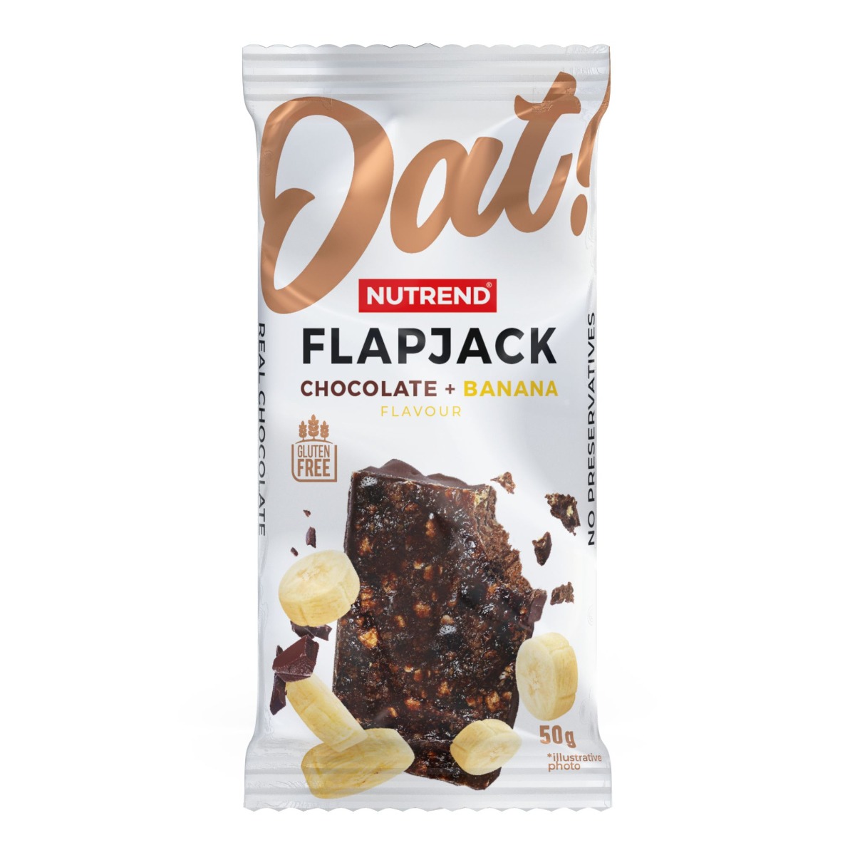 Nutrend Flapjack čokoláda + banán 50 g Nutrend