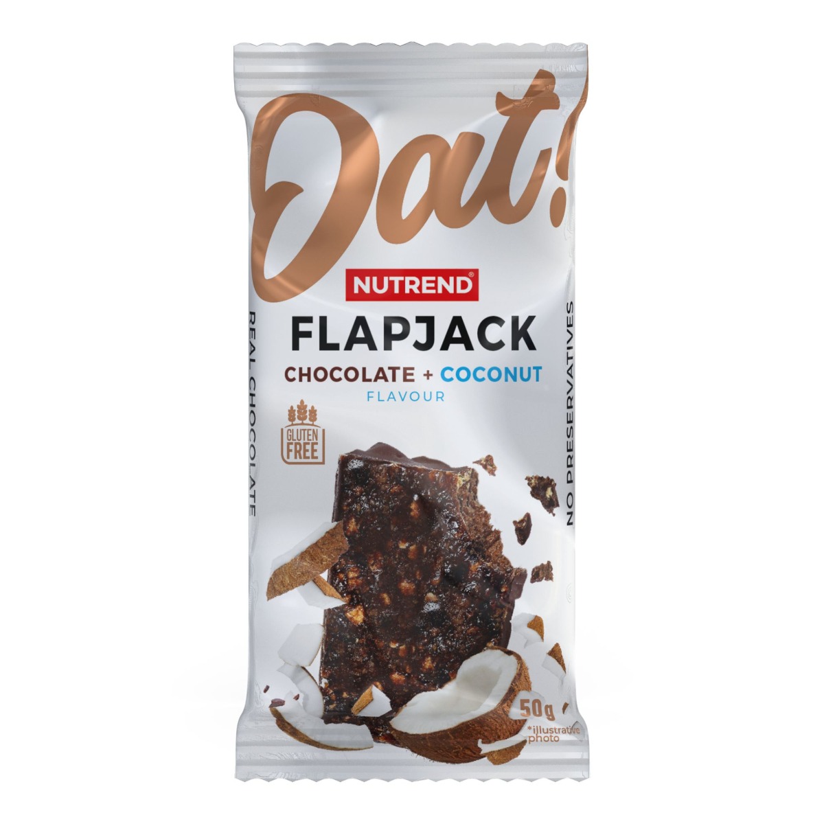 Nutrend Flapjack čokoláda + kokos 50 g Nutrend