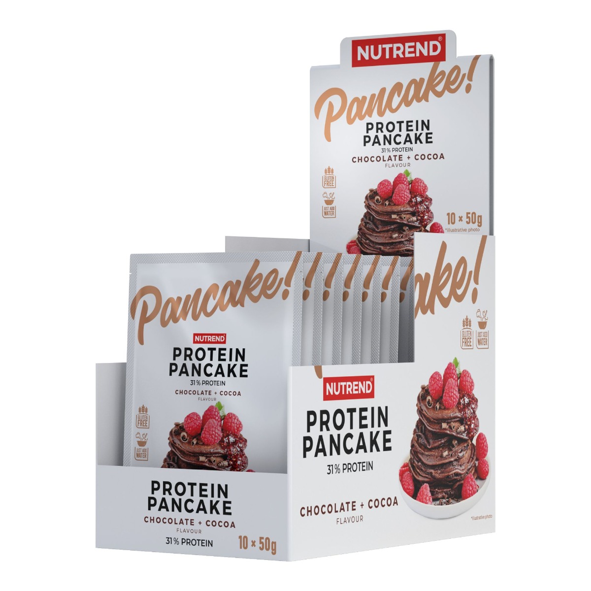 Nutrend Protein Pancake čokoláda + kakao 10x50 g Nutrend