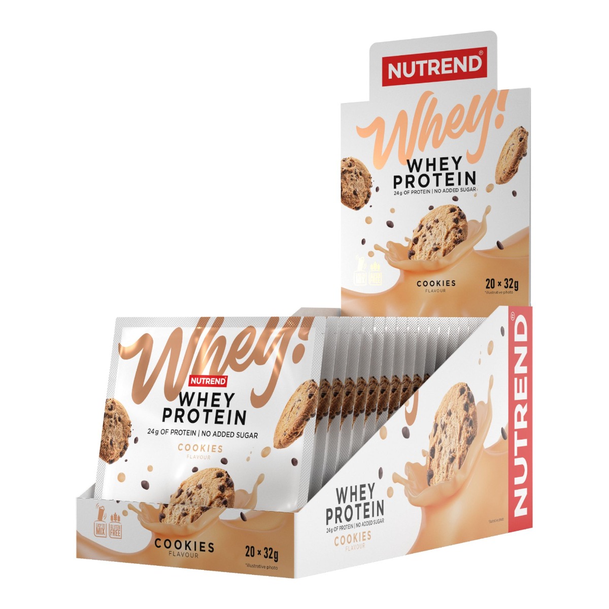 Nutrend Whey Protein cookies 20x32 g Nutrend