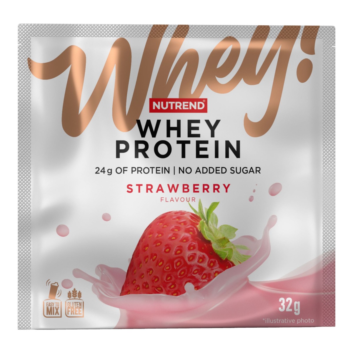 Nutrend Whey Protein jahoda 32 g Nutrend