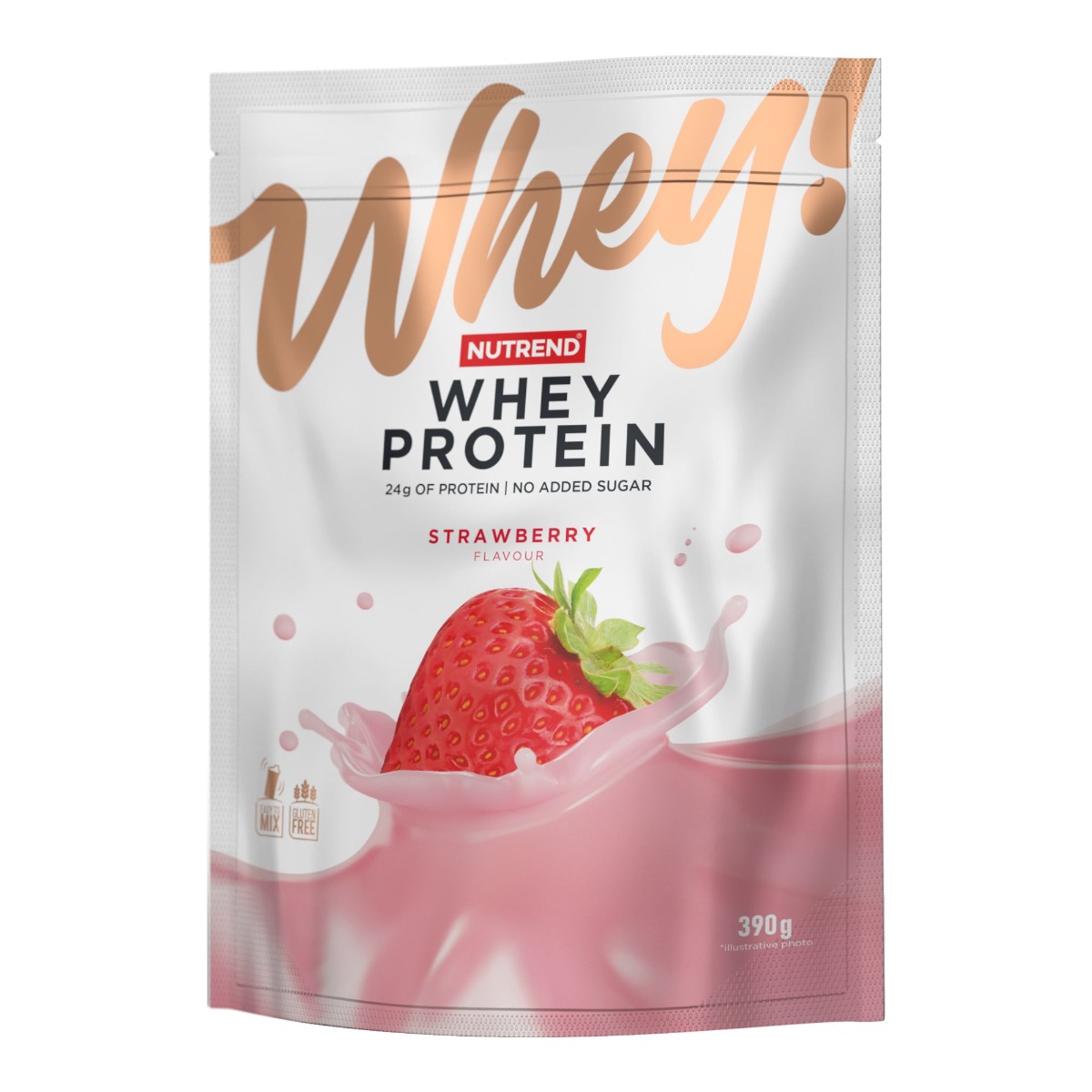 Nutrend Whey Protein jahoda 390 g Nutrend