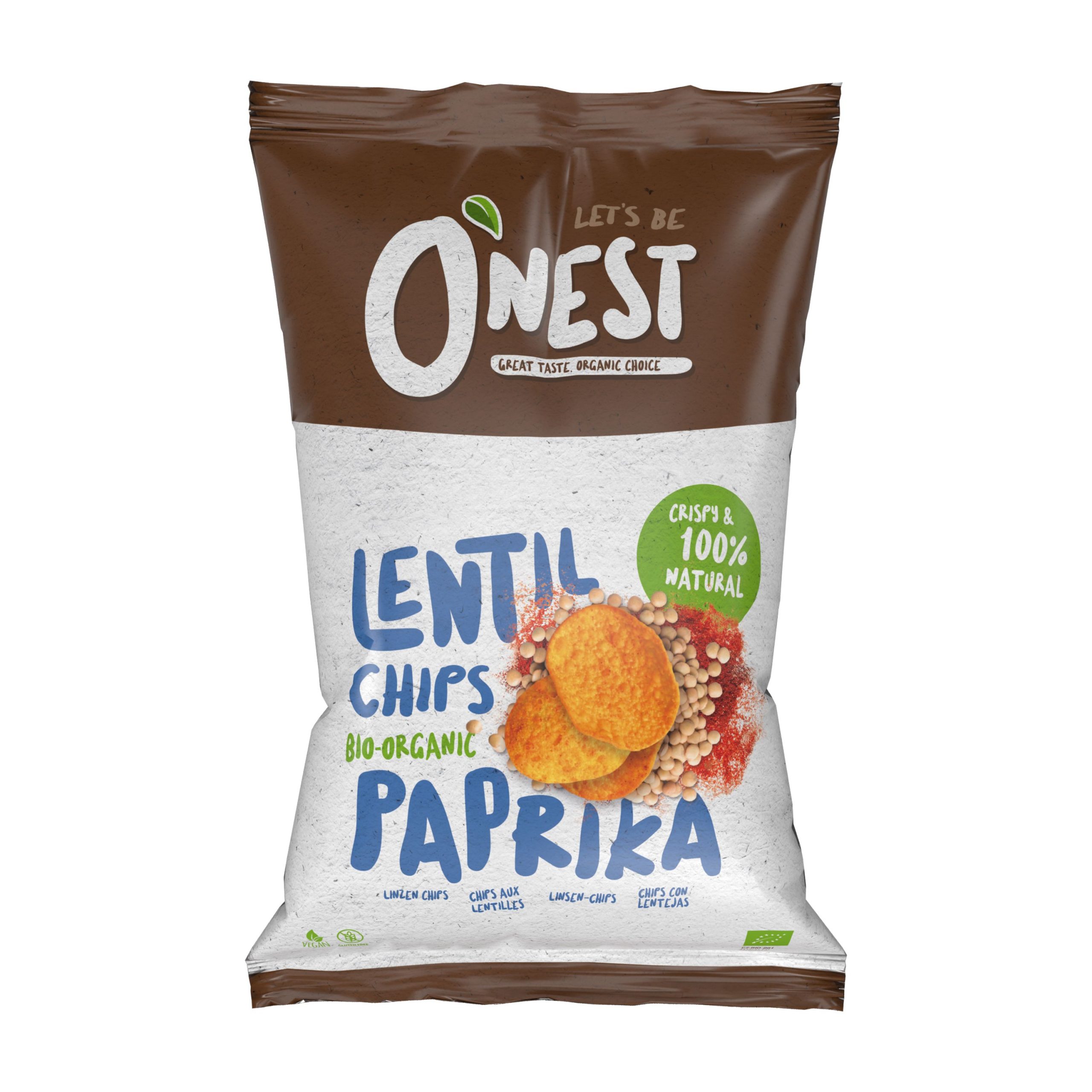 O'Nest Čočkové chipsy paprika BIO 40 g O'Nest