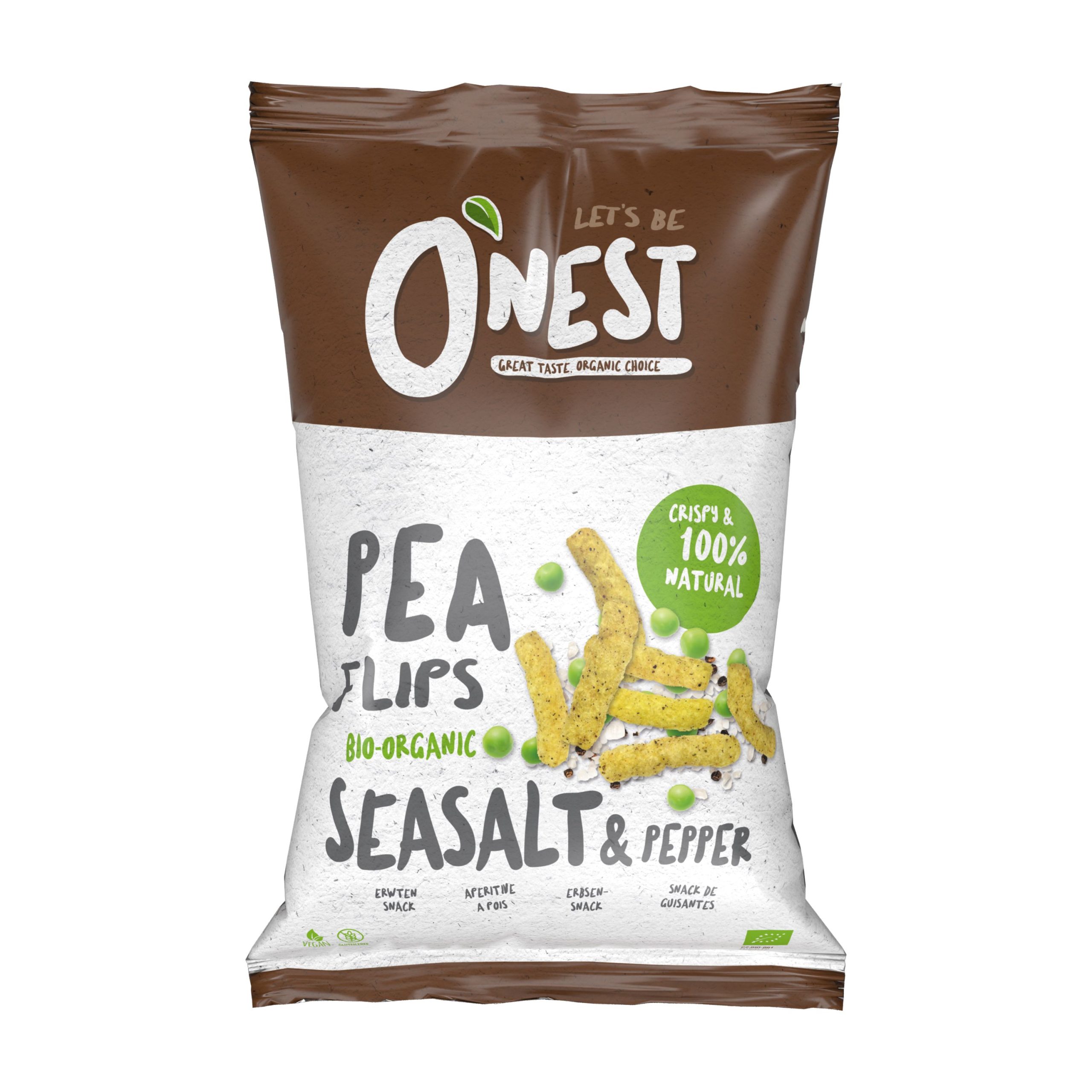 O'Nest Hrachové křupky sůl a pepř BIO 75 g O'Nest