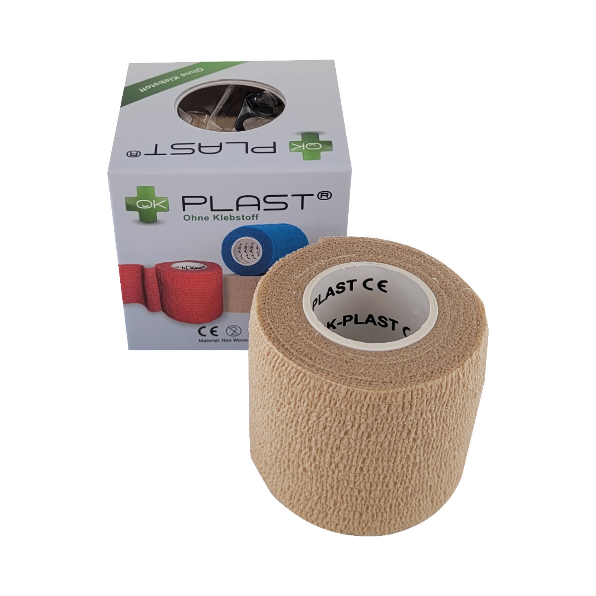 OK-plast Rychlonáplast elastická 50 mm x 450 cm tělová OK-plast