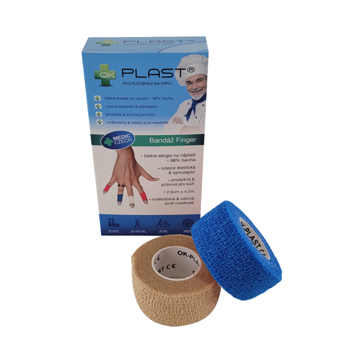OK-plast Rychloobvaz Bandáž Finger 2