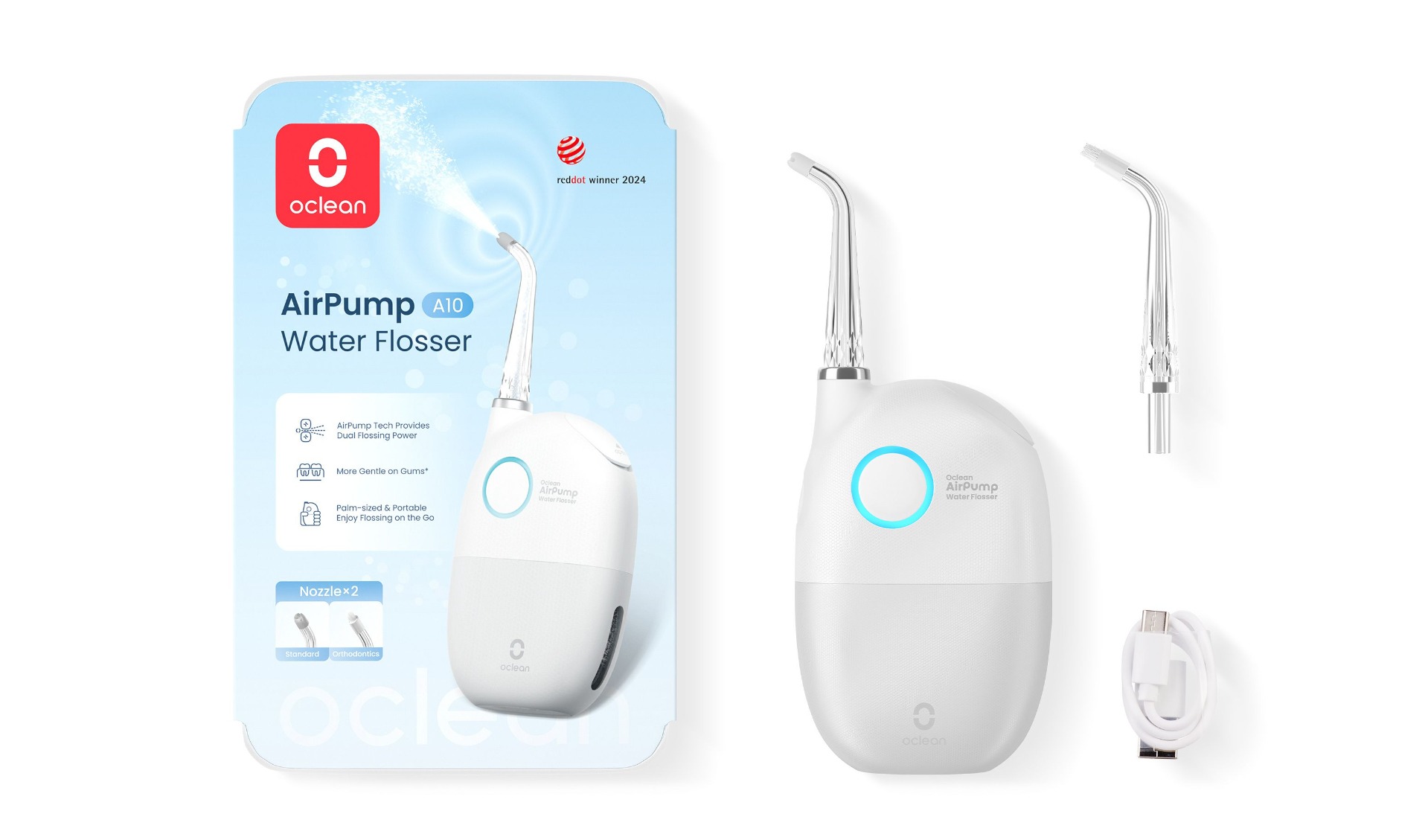 Oclean AirPump A10 ústní sprcha šedá Oclean