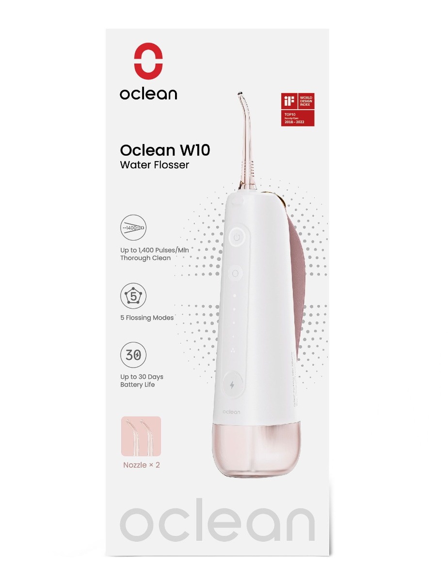 Oclean W10 ústní sprcha 2 trysky růžová Oclean