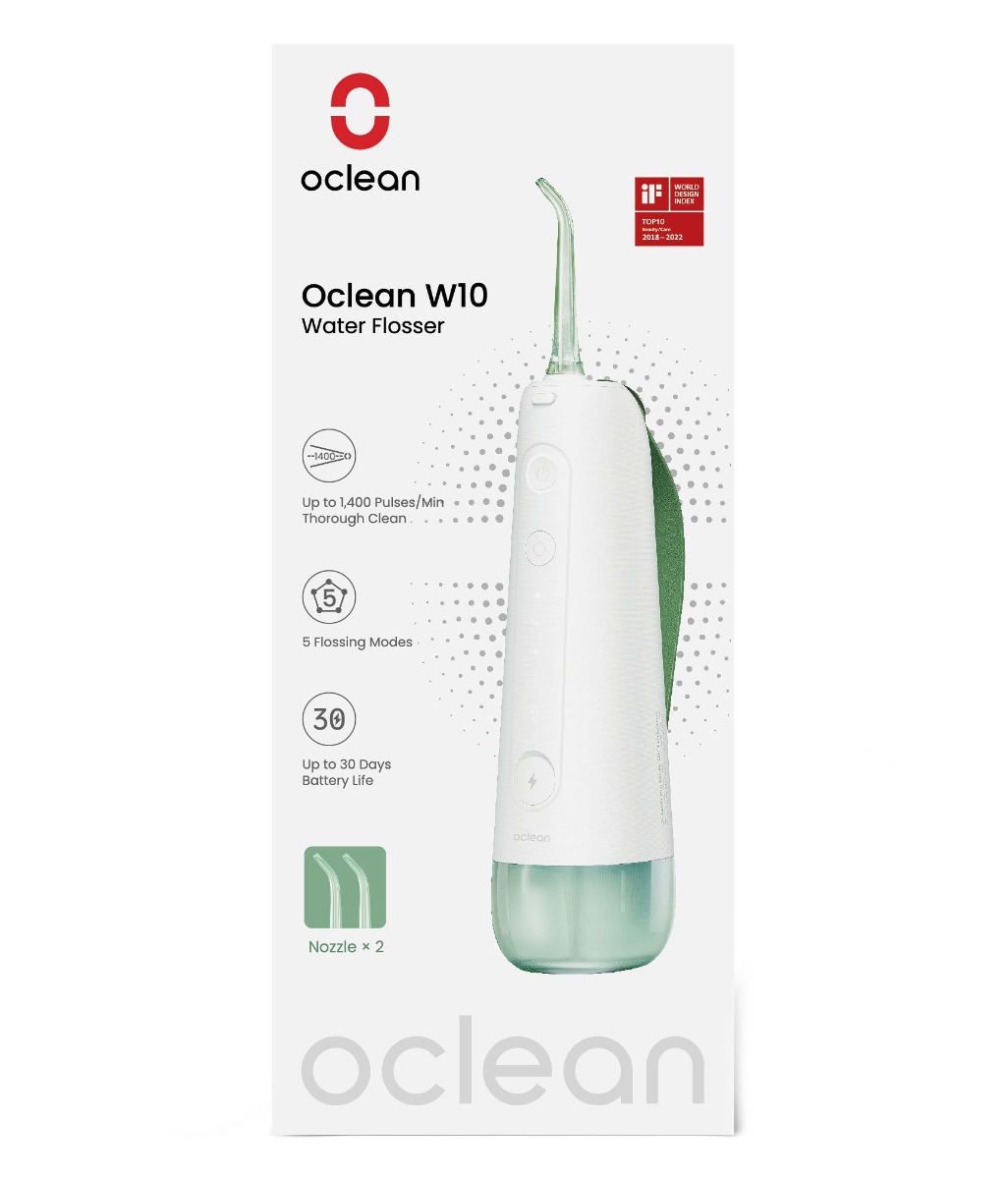 Oclean W10 ústní sprcha 2 trysky zelená Oclean