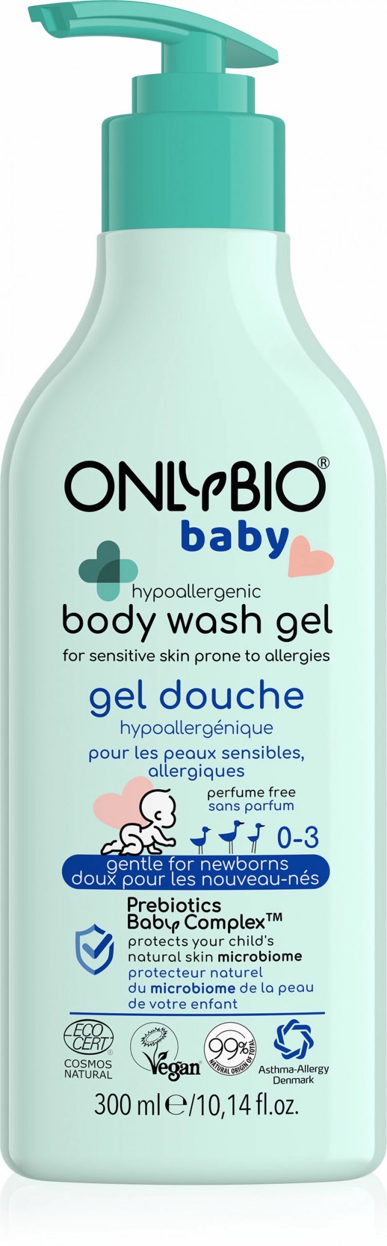 OnlyBio Hypoalergenní mycí gel pro miminka (300 ml) OnlyBio