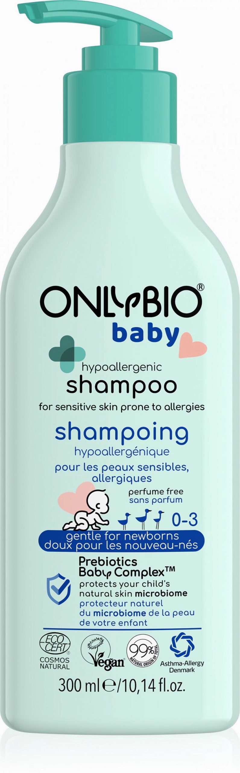 OnlyBio Hypoalergenní šampon pro miminka (300 ml) OnlyBio