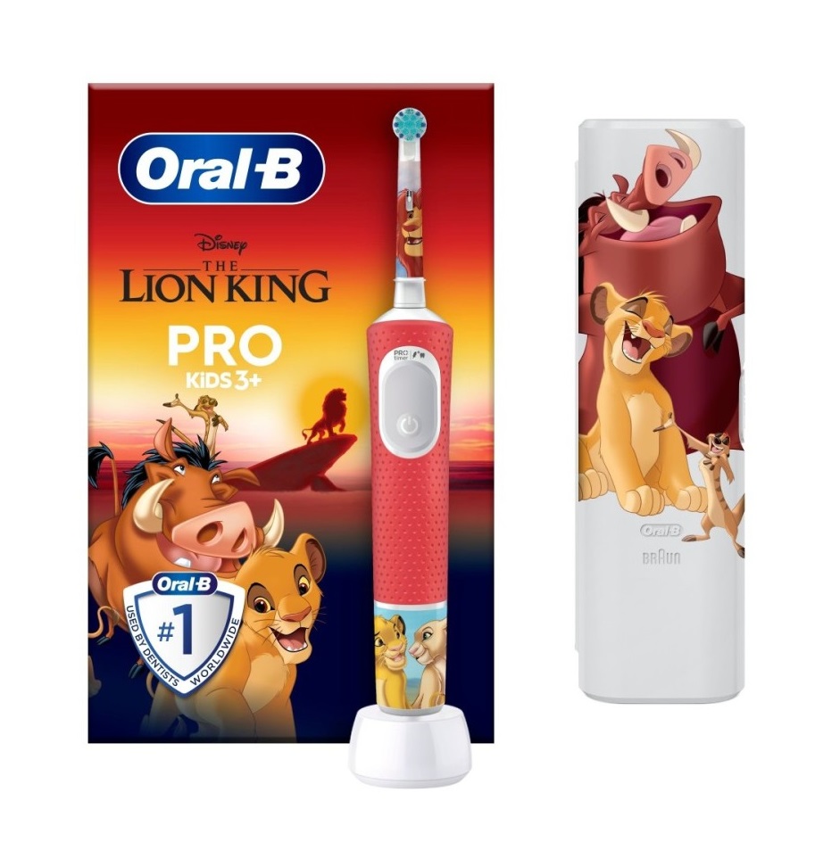 Oral-B Pro Kids Lví král elektrický zubní kartáček + pouzdro Oral-B