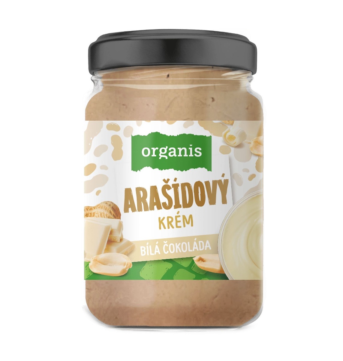Organis Arašídový krém s bílou čokoládou 920 g Organis
