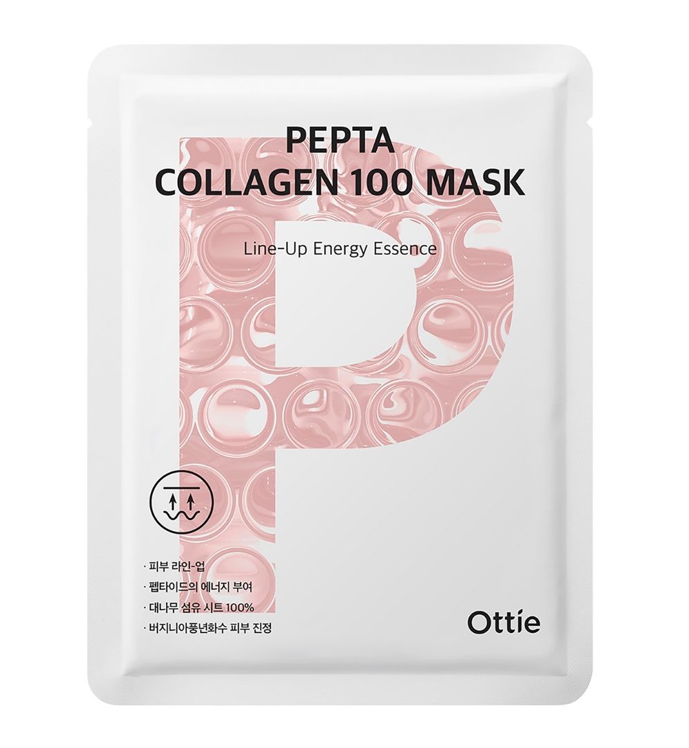 Ottie 100 Mask Pepta Kolagen plátýnková maska 25 ml Ottie