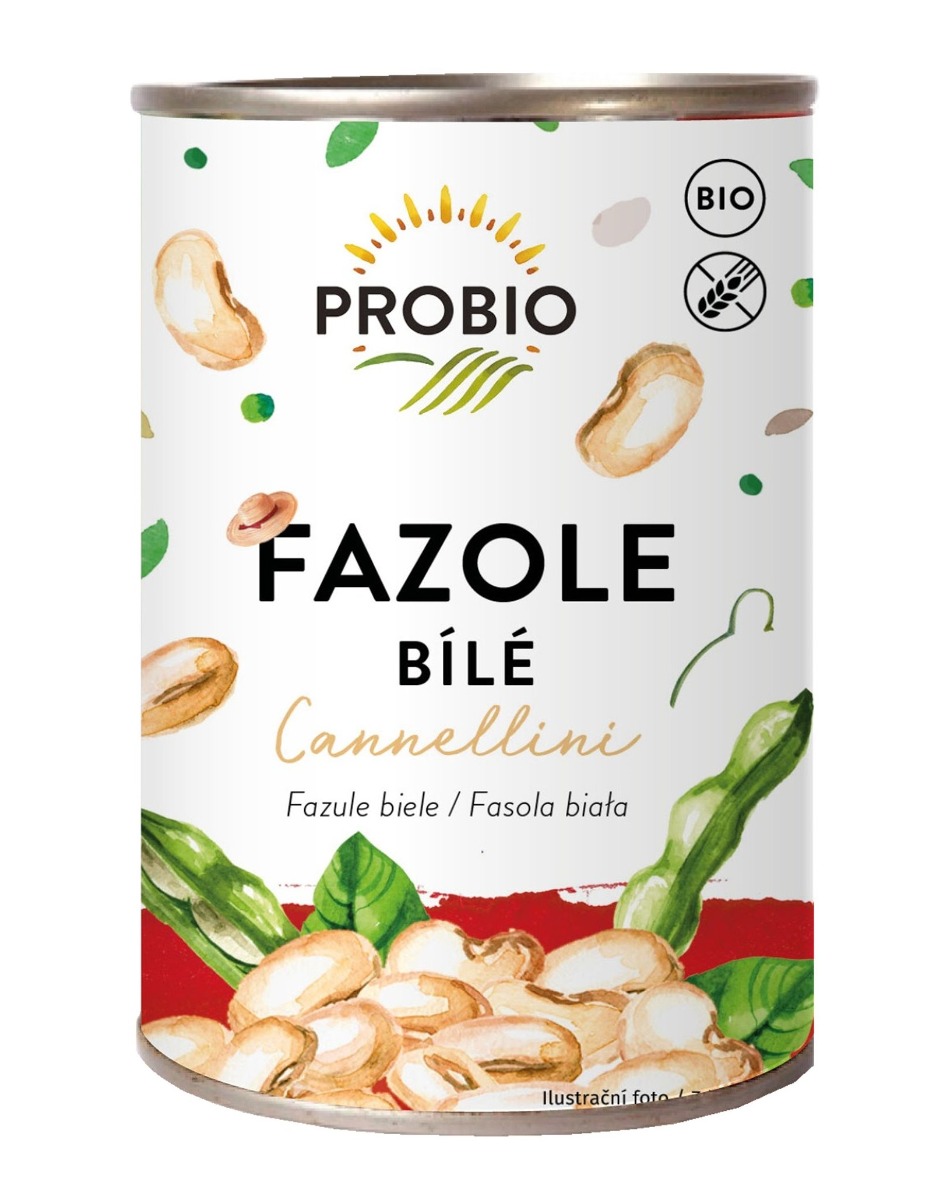 PROBIO Fazole bílé Cannellini sterilované BIO 400 g PROBIO