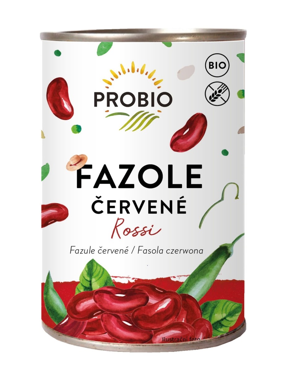 PROBIO Fazole červené Rossi sterilované BIO 400 g PROBIO