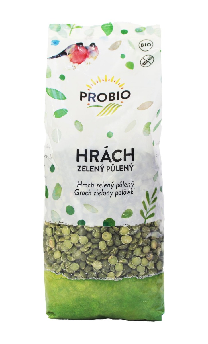PROBIO Hrách zelený půlený BIO 500 g PROBIO