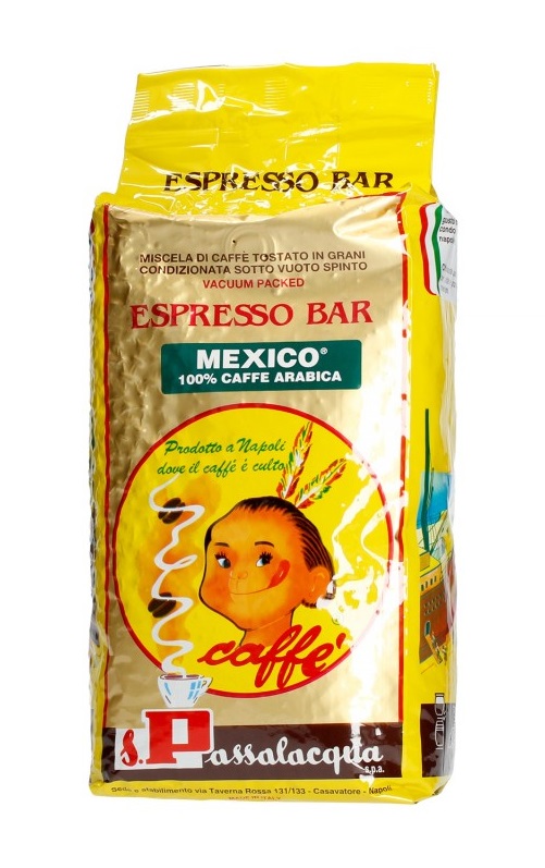 Passalacqua Mexico 100% Arabica zrnková káva 1 kg Passalacqua
