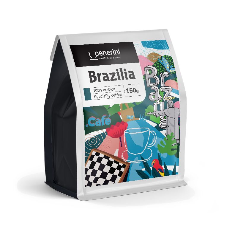Penerini Brazília 100% arabika zrnková káva 150 g Penerini