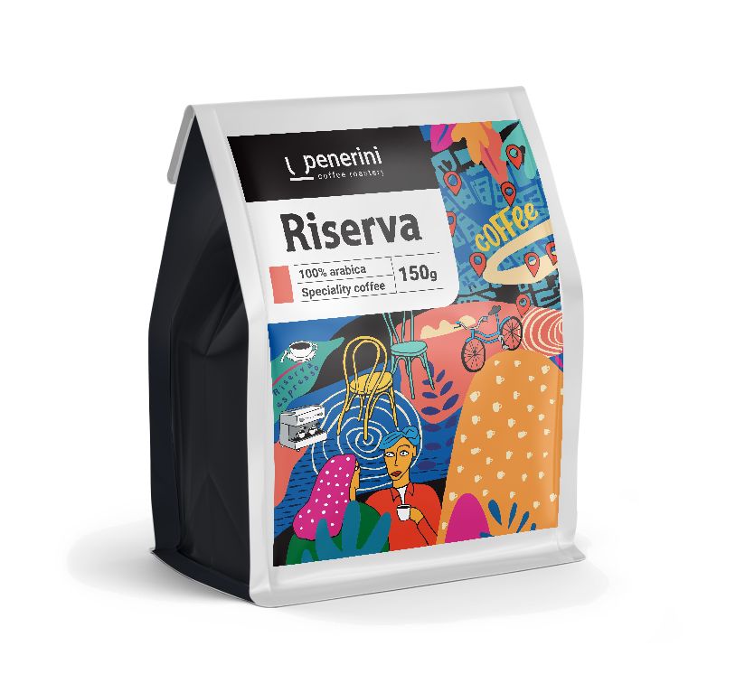 Penerini Riserva 100% arabika zrnková káva 150 g Penerini