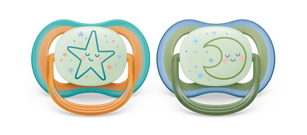Philips Avent Šidítko Ultra Air noční neutral 18m+ 2 ks Philips Avent