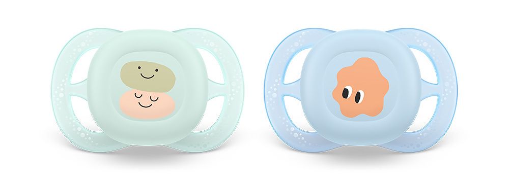 Philips Avent Šidítko Ultra Start Obrázek 0-2 m chlapec 2 ks Philips Avent